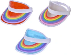 Rainbow Clear Visor-Mavi Bandz
