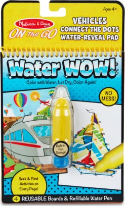 Water Wow! Connect The Dots Vehicles - On The Go Travel Activity-Melissa & Doug