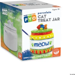 Paint Your Own Porcelain: Cat Treat Jar-MindWare