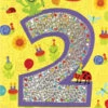 Age 2 Foil Birthday Card-Peaceable Kingdom -The Toy Maven Shop mndw5181g