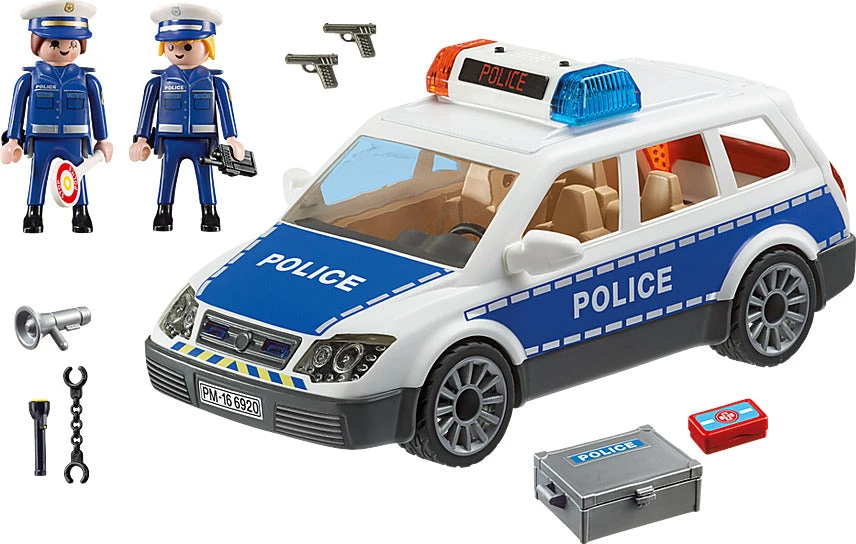 Squad Car with Lights and Sound-Playmobil Squad Car With Lights And Sound-Playmobil -The Toy Maven Shop plmb6920 2