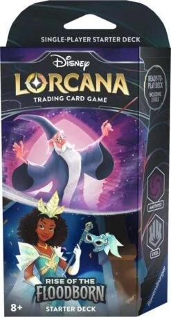 Disney Lorcana: Rise Of The Floodborn TCG Starter Deck Amethyst And Steel-Ravensburger