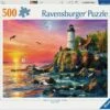 Lighthouse At Sunset (500 Piece Puzzle)-Ravensburger 1 Lighthouse At Sunset (500 Piece Puzzle)-Ravensburger -The Toy Maven Shop rave12000217
