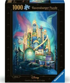 Disney Castle: Ariel (1000 Piece Puzzle)-Ravensburger