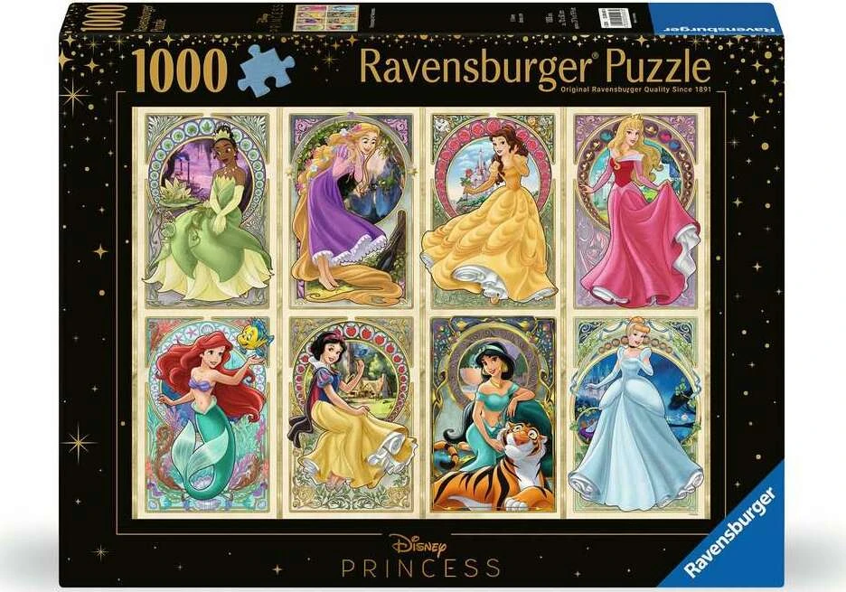 Art Nouveau Princesses (1000 Piece Puzzle)-Ravensburger Art Nouveau Princesses (1000 Piece Puzzle)-Ravensburger -The Toy Maven Shop rave12000497