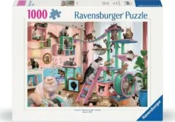 Cat Tree Heaven (1000 Piece Puzzle)-Ravensburger
