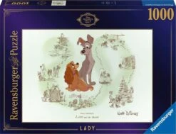 Disney Vault: Lady (1000 Pc Puzzle)-Ravensburger