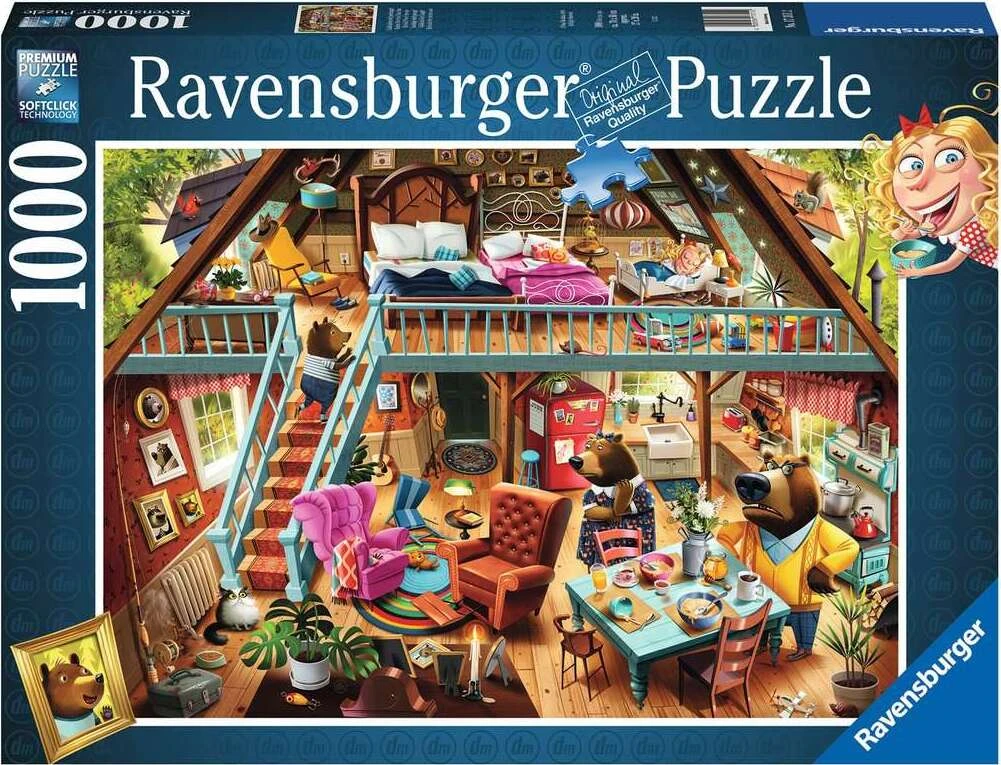 Goldilocks Gets Caught! (1000 pc Puzzles)-Ravensburger Goldilocks Gets Caught! (1000 Pc Puzzles)-Ravensburger -The Toy Maven Shop rave17311