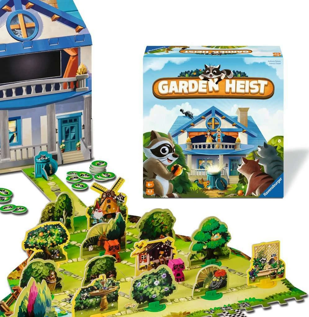 Ravensburger Garden Heist Board Game – Family Fun Hide and Seek with Raccoons-Ravensburger Ravensburger Garden Heist Board Game – Family Fun Hide And Seek With Raccoons-Ravensburger -The Toy Maven Shop rave22690 3