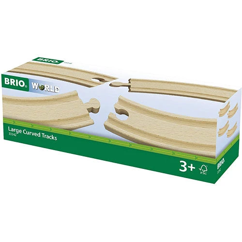 Large Curved Tracks-BRIO Large Curved Tracks-BRIO -The Toy Maven Shop rave33342 1