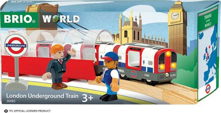 BRIO World – 36085 Trains of the World London Underground Train-BRIO BRIO World – 36085 Trains Of The World London Underground Train-BRIO -The Toy Maven Shop rave63608500