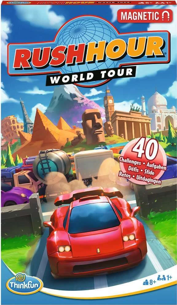 Rush Hour Travel World Tour-ThinkFun Rush Hour Travel World Tour-ThinkFun -The Toy Maven Shop rave76544