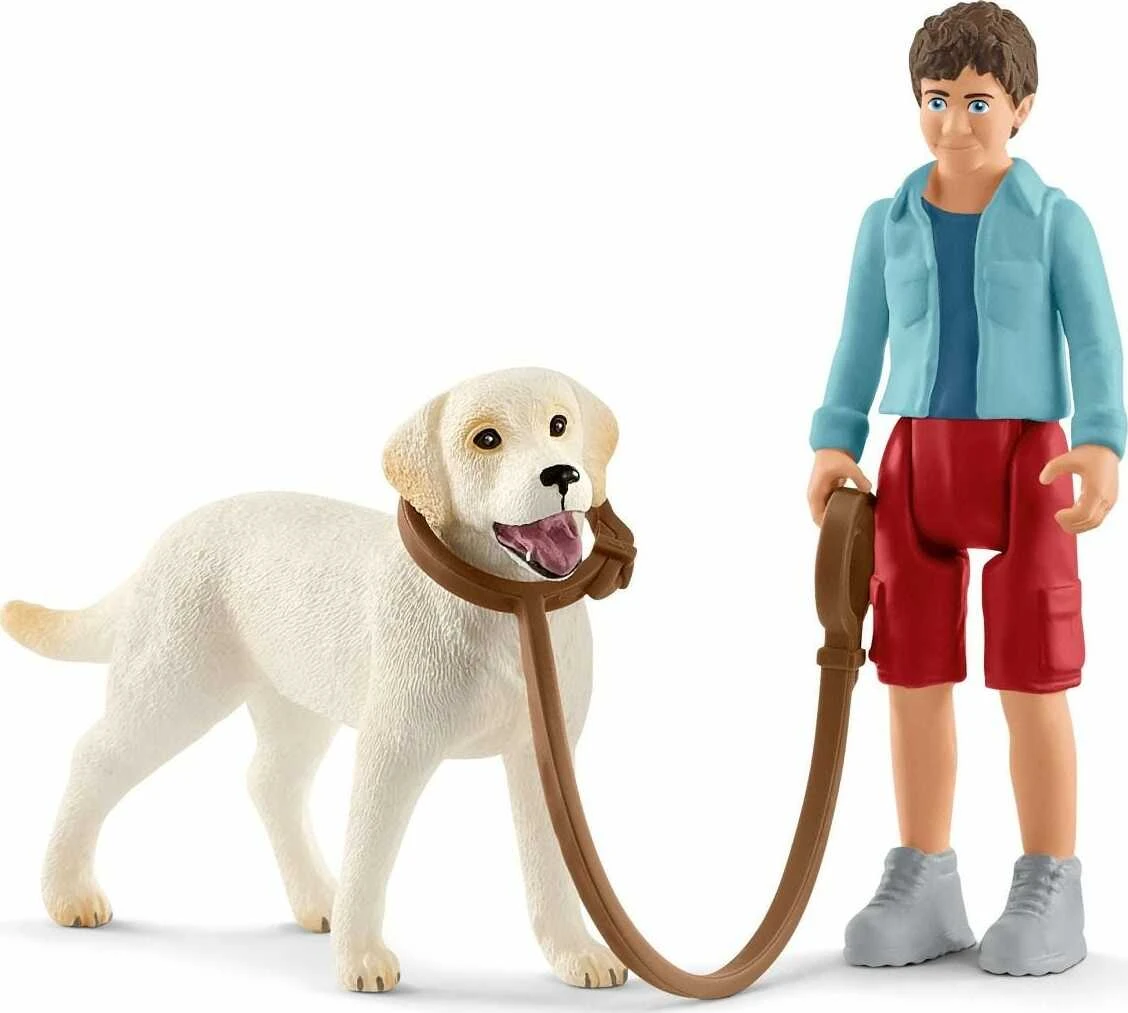 Walking With Labrador Retriever-Schleich