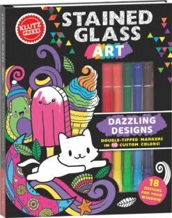 Stained Glass Art-Klutz -The Toy Maven Shop scho9781338745290