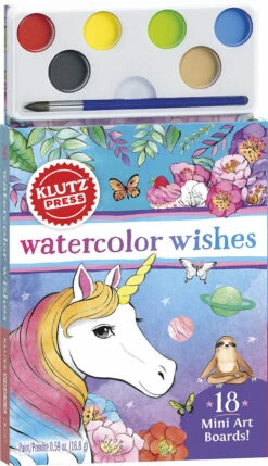 Watercolor Wishes Postcard Kit-Scholastic