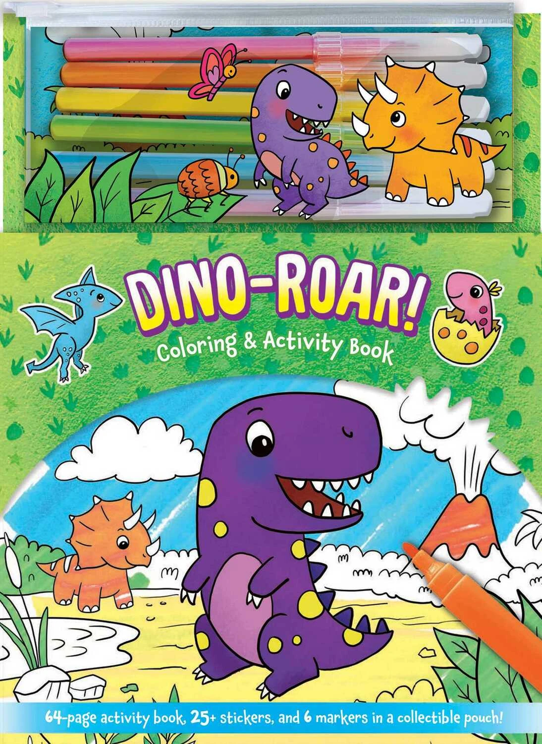 Dino-Roar! Coloring & Activity Book-Silver Dolphin Books Dino-Roar! Coloring & Activity Book-Silver Dolphin Books -The Toy Maven Shop sims1645178730