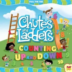 Chutes And Ladders: Counting Up And Down: (Hasbro Board Game Books, Preschool Math, Numbers, Pull-the-Tab Book)-Insight Editions