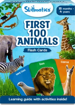 Flash Cards - First 100 Animals-Skillmatics - Grasper Global