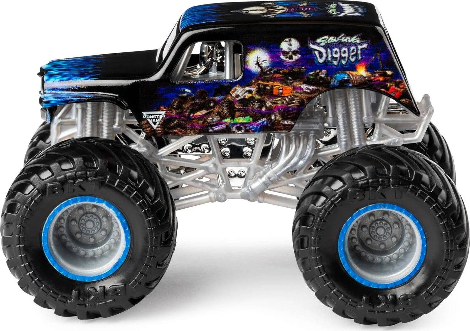 Monster Jam Grave Digger vs Son-Uva Digger Monster Truck Duo Pack- True Metal 1:64 Scale-Spin Master Monster Jam Grave Digger Vs Son-Uva Digger Monster Truck Duo Pack- True Metal 1:64 Scale-Spin Master -The Toy Maven Shop spin6070060 2