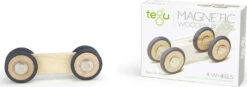 Tegu Magnetic Wooden Wheels - Pack Of 4-Tegu -The Toy Maven Shop tegum12059cao 5