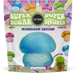 Super Duper Sugar Squisher - Mushroom (assorted)-Top Trenz -The Toy Maven Shop tgtg au24 sugmush3 1
