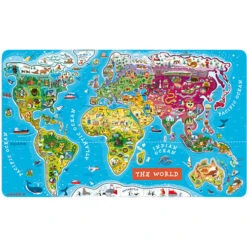 Magnetic World Map-Juratoys