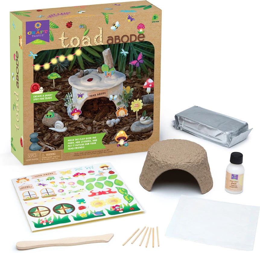 Craft-tastic Nature Toad Abode-PlayMonster Craft-tastic Nature Toad Abode-PlayMonster -The Toy Maven Shop tgtg fa23 23408