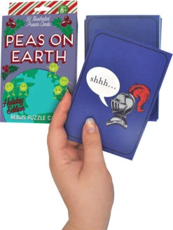 Peas On Earth Holiday Edition Rebus Puzzle Cards-Project Genius 4 Peas On Earth Holiday Edition Rebus Puzzle Cards-Project Genius -The Toy Maven Shop tgtg ho21 hj014 2