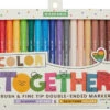Color Together Brush & Fine Tip Double-Ended Markers-Ooly (International Arrivals)