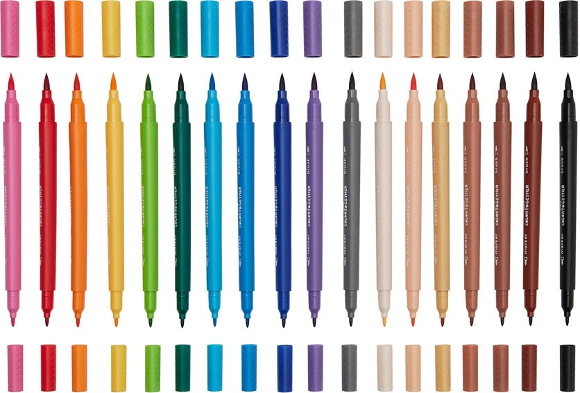 Color Together Brush & Fine Tip Double-Ended Markers-Ooly (International Arrivals) Color Together Brush & Fine Tip Double-Ended Markers-Ooly (International Arrivals) -The Toy Maven Shop tgtg ho22 130099 1