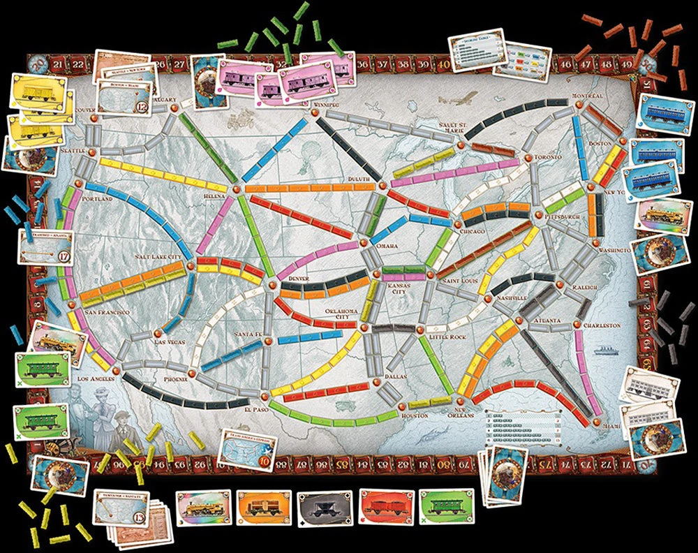 Ticket to Ride Board Game-Days of Wonder Ticket To Ride Board Game-Days Of Wonder -The Toy Maven Shop tgtg ho22 do7201 2
