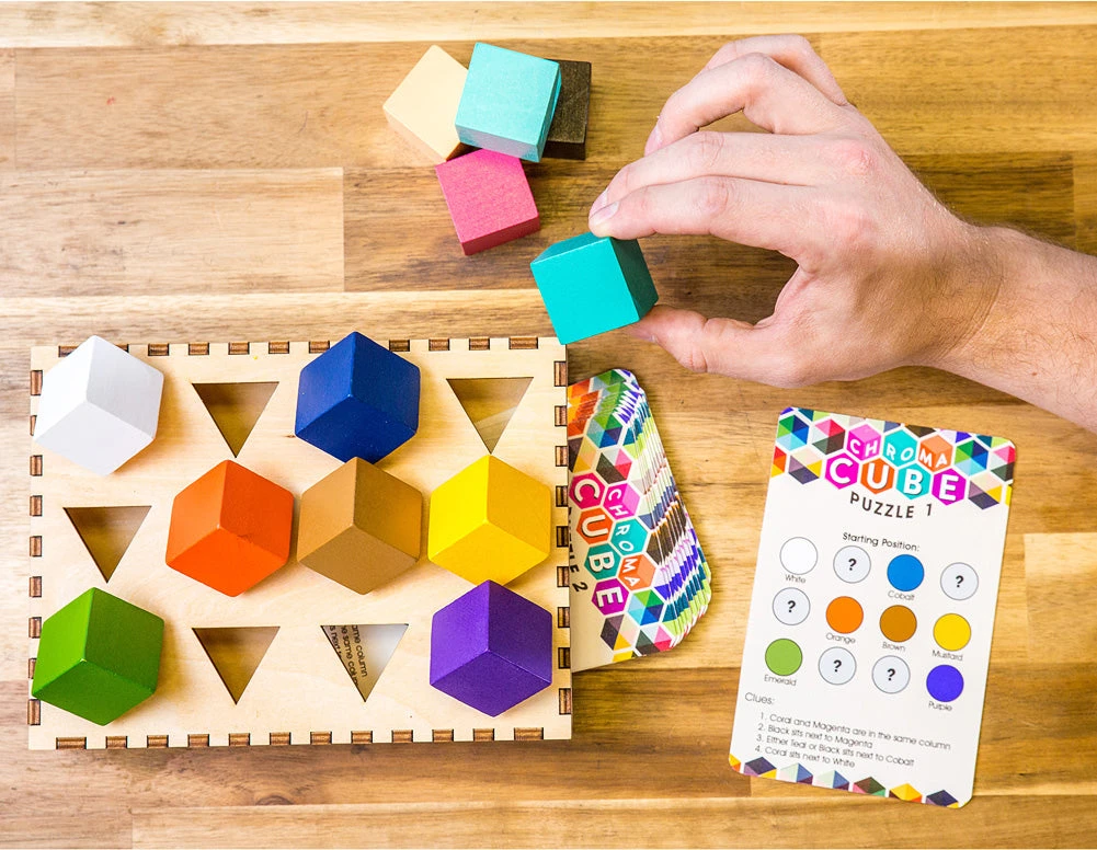 Chroma Cube Puzzle Game-Project Genius Chroma Cube Puzzle Game-Project Genius -The Toy Maven Shop tgtg ho22 sg004