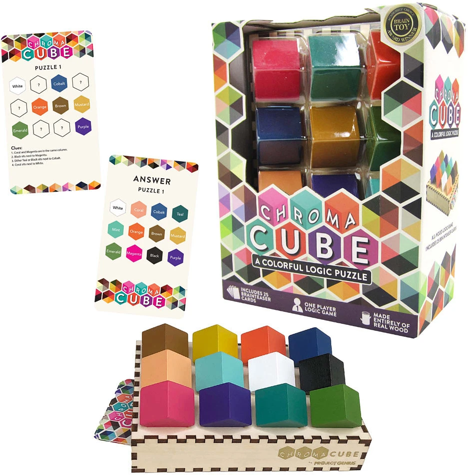 Chroma Cube Puzzle Game-Project Genius Chroma Cube Puzzle Game-Project Genius -The Toy Maven Shop tgtg ho22 sg004 1