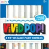 Vivid Pop! Water Based Paint Markers - 8 Pk-Ooly (International Arrivals) -The Toy Maven Shop tgtg ho23 130110