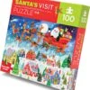 Santa's Visit 100 Piece Puzzle-Crocodile Creek -The Toy Maven Shop tgtg ho23 42003