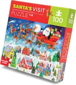 Santa's Visit 100 Piece Puzzle-Crocodile Creek