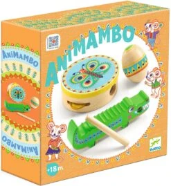 Animambo - 3 Piece Music Set - Guiro, Maracas, Tambourine-Djeco