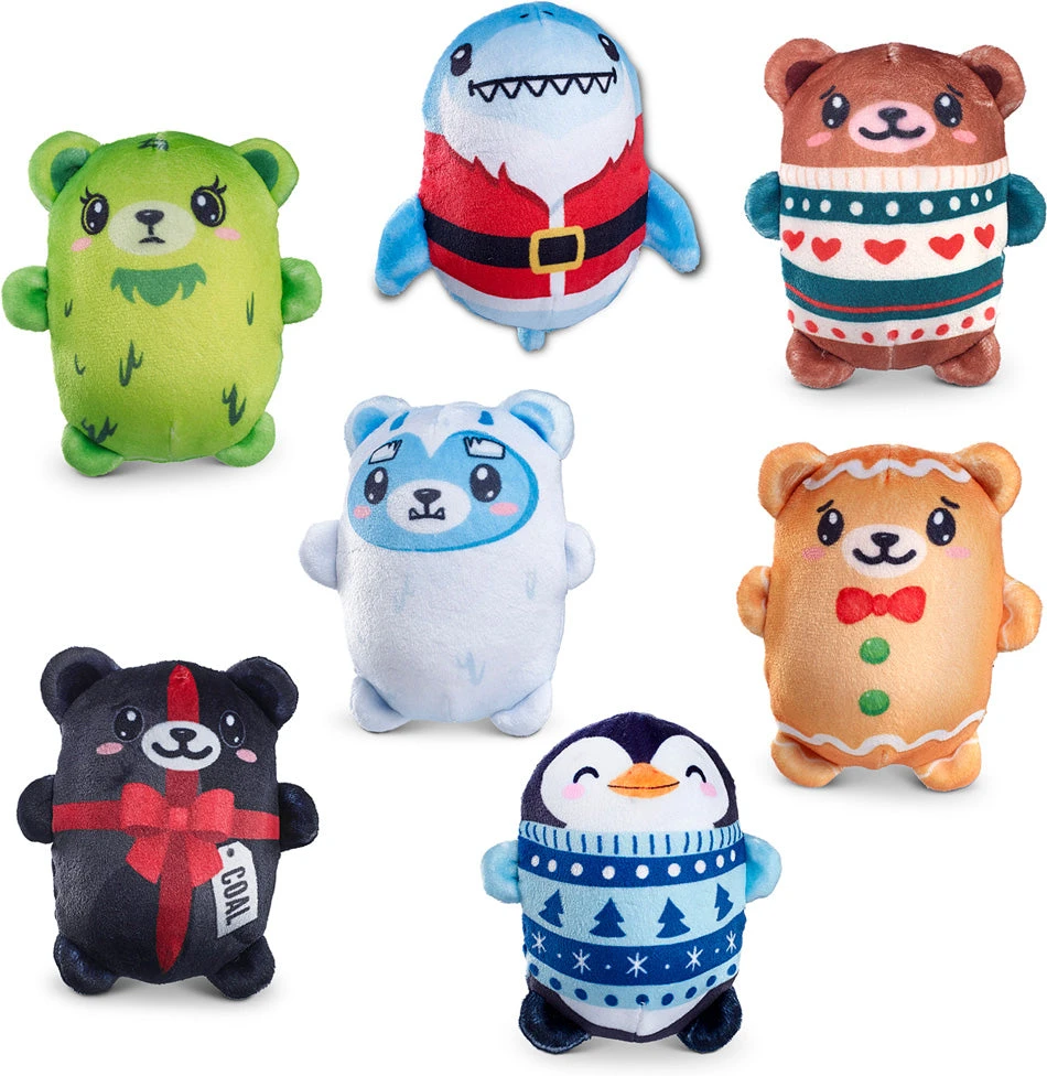 Bubble Stuffed Squishy Friends - Holiday Edition-Top Trenz Bubble Stuffed Squishy Friends - Holiday Edition-Top Trenz -The Toy Maven Shop tgtg ho23 dnaholly6