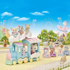 Calico Critters Floating Cloud Rainbow Train-Epoch Everlasting Play