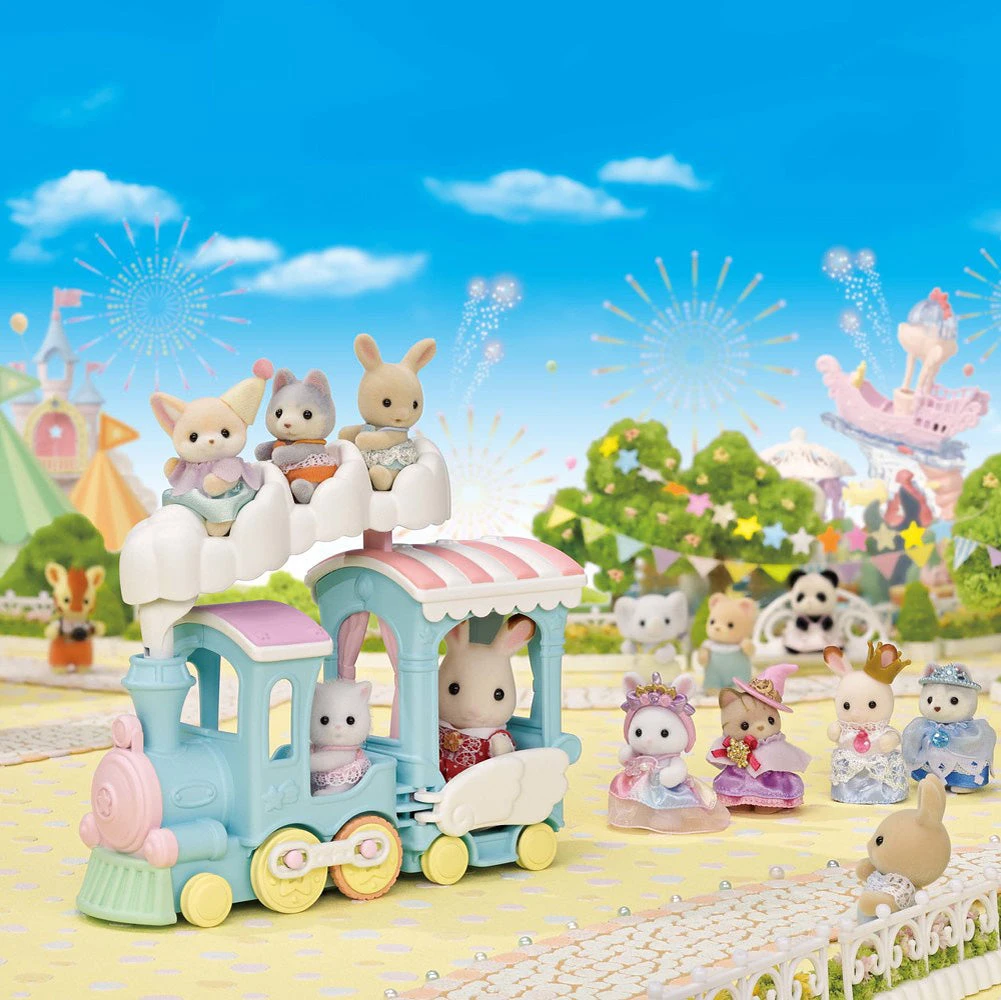 Calico Critters Floating Cloud Rainbow Train-Epoch Everlasting Play Calico Critters Floating Cloud Rainbow Train-Epoch Everlasting Play -The Toy Maven Shop tgtg sp23 cc2074