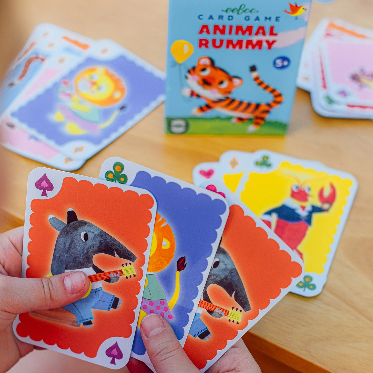Animal Rummy Playing Cards-eeBoo Animal Rummy Playing Cards-eeBoo -The Toy Maven Shop tgtg sp24 pcar4