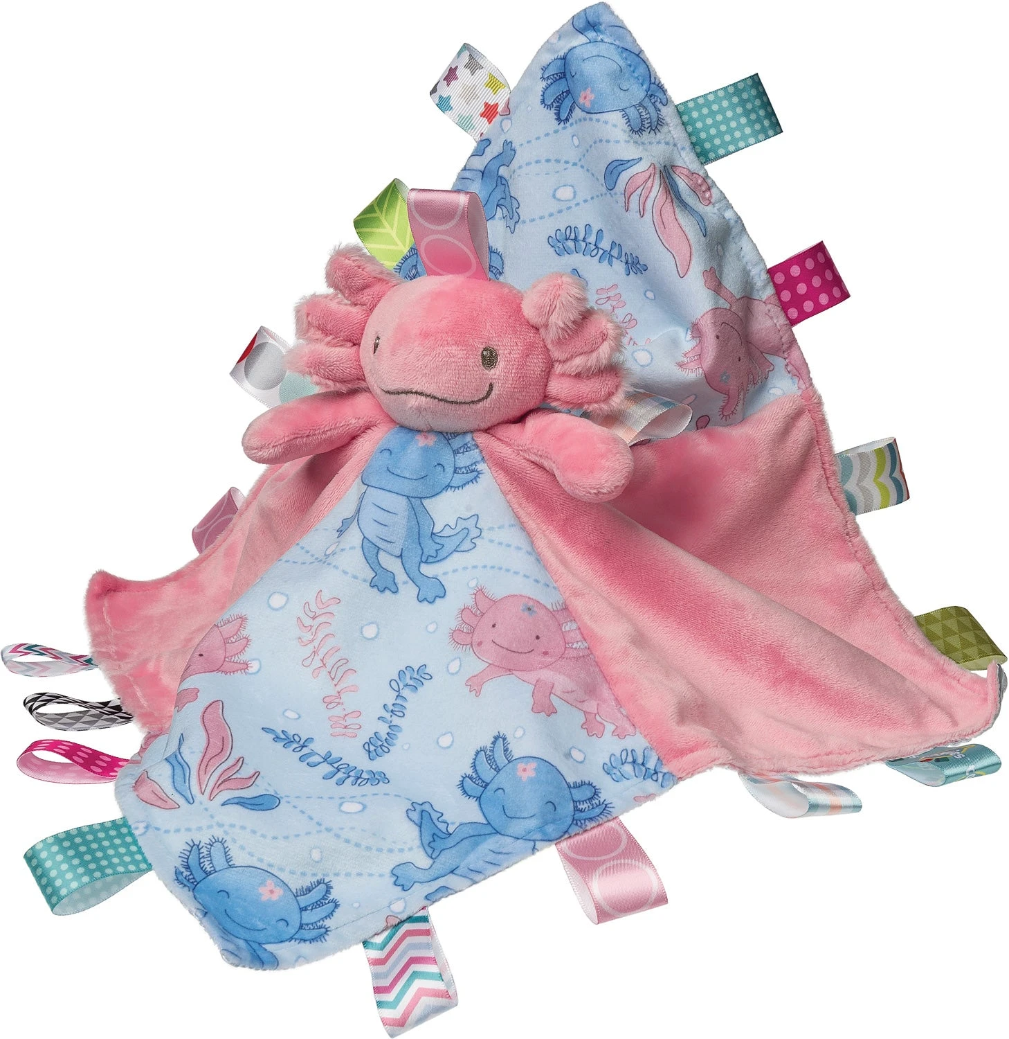 Taggies Lizzy Axolotl Character Blanket Pink-Mary Meyer Stuffed Toys