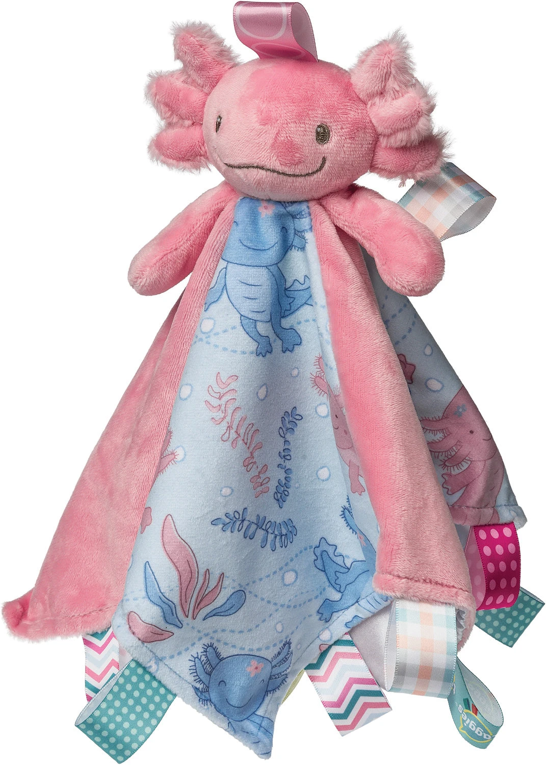 Taggies Lizzy Axolotl Character Blanket Pink-Mary Meyer Stuffed Toys Taggies Lizzy Axolotl Character Blanket Pink-Mary Meyer Stuffed Toys -The Toy Maven Shop tgtg su24 41624 1