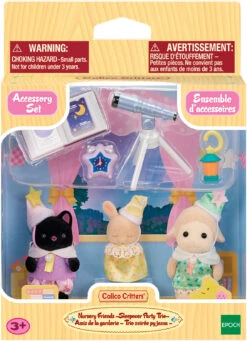 Nursery Friends -Sleepover Party Trio-Calico Critters 6 Nursery Friends -Sleepover Party Trio-Calico Critters -The Toy Maven Shop tgtg su24 cc2173 1