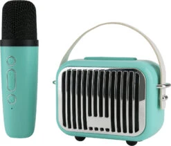 Pocket Karaoke Speaker And Microphone Combo - Teal Edition-TrendTech Wireless Express -The Toy Maven Shop tgtg su24 pkteal 2