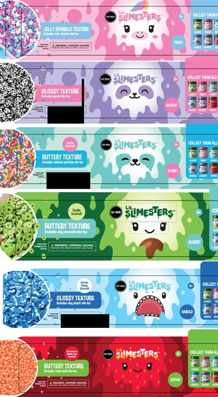 Lil SLIMESTERS VARIETY PACK-Top Trenz Lil SLIMESTERS VARIETY PACK-Top Trenz -The Toy Maven Shop toptslime6 3 e5f8a1dc 1bee 40df af11 e793fb3369fb