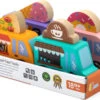 Wooden Mini Food Trucks 4Pc Set-The Original Toy Company -The Toy Maven Shop totc44661