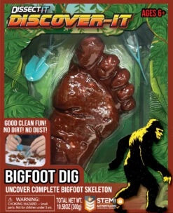 Dissect-It Discover-It Bigfoot Dig-Top Secret Toys