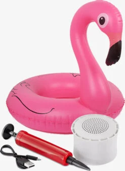 Aqua Jams Bluetooth Floating Speaker And Cup Holder (Flamingo)-TrendTech Wireless Express 5 Aqua Jams Bluetooth Floating Speaker And Cup Holder (Flamingo)-TrendTech Wireless Express -The Toy Maven Shop trteweajflamingo 3