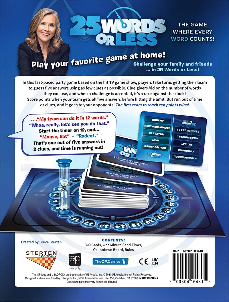 25 Words or Less-USAopoly 25 Words Or Less-USAopoly -The Toy Maven Shop usaopa142738 3